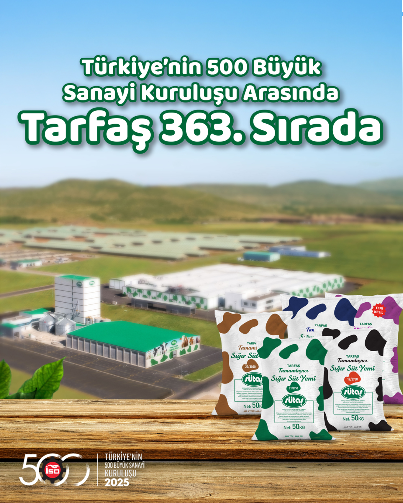 Türkiye'nin 500 Büyük Sanayi Kuruluşu Arasında Tarfaş 363. Sırada!